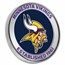 NFL Minnesota Vikings 1 oz Silver Colorized Round (w/Box)