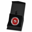 NFL San Francisco 49ers 1 oz Silver Colorized Round (w/Box)
