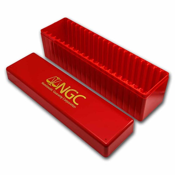 Buy NGC 20 Coin Storage Boxes (Used, Red) APMEX