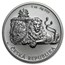 Niue 1 oz Silver Czech Lion (Abrasions, Random)