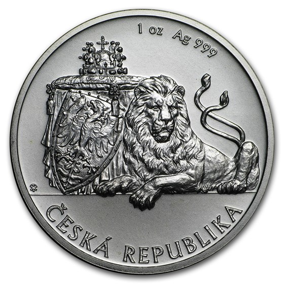 Niue 1 oz Silver Czech Lion (Abrasions, Random) Niue 1 oz Silver Czech Lion (Abrasions, Random)
