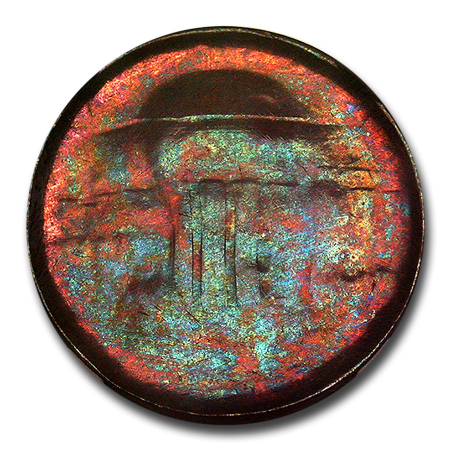 NO DATE Lincoln Cent MS-65 NGC (Obverse Struck Thru, Capped Die)