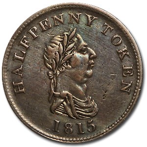Nova Scotia 1815 Half Penny Token XF Nova Scotia 1815 Half Penny Token XF