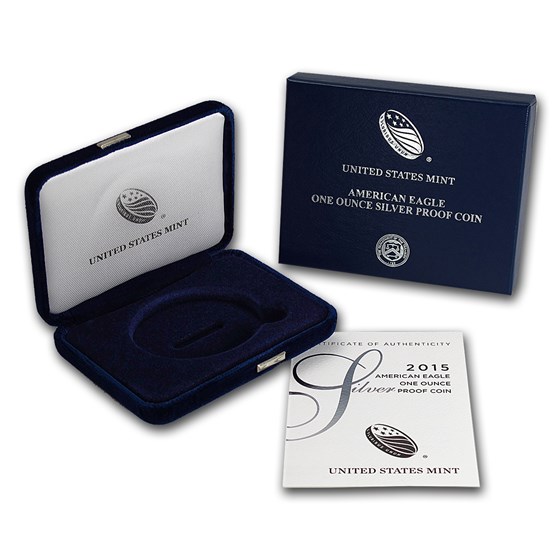 OGP - 2015 Silver American Eagle Proof (Empty Box & COA) OGP - 2015 Silver American Eagle Proof (Empty Box & COA)