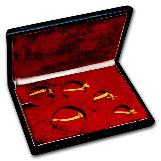 OGP Box - 1987 China 5-Coin Gold Panda Proof Set (Empty)