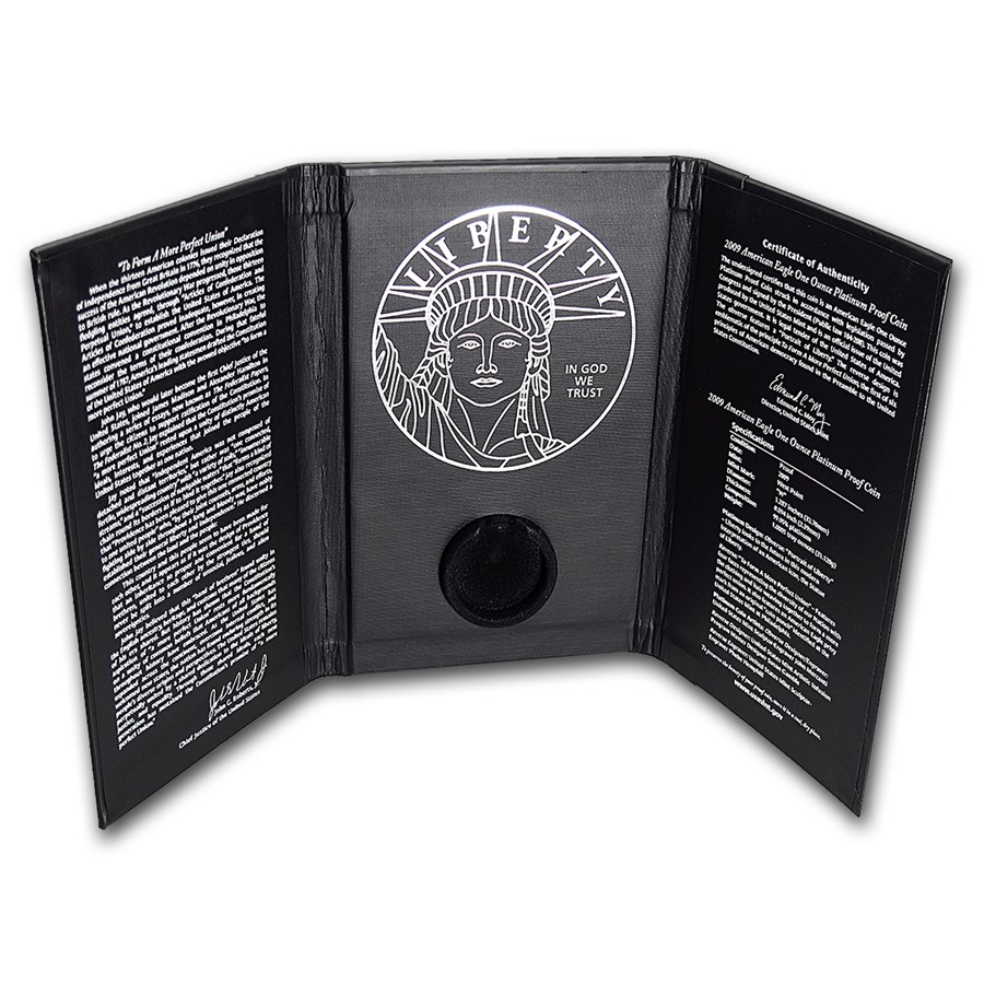 OGP Box - 2009 1 oz Platinum Eagle Proof Preamble Coin (Empty)