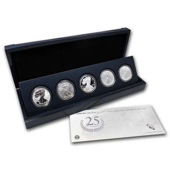OGP Box - 2011 25th Anniversary 5-Coin Silver Eagle Set (Empty)