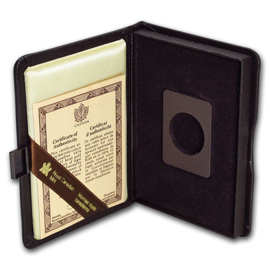 OGP Box & COA - 1979 Canada 1/2 oz $100 Year of Children (Empty)