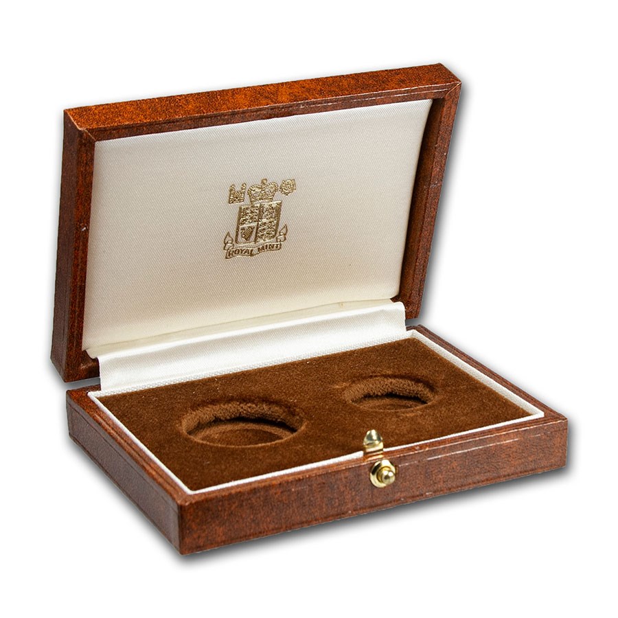 OGP Box & COA - 1987 2-Coin Proof Gold Britannia Set (Empty)