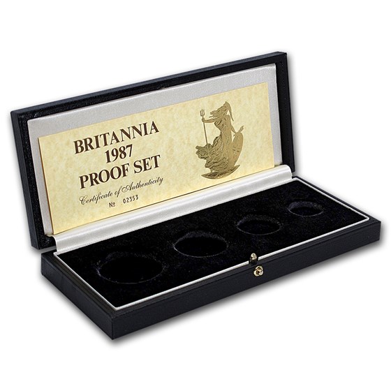 OGP Box & COA - 1987 Gold Britannia 4-Coin Set OGP Box & COA - 1987 Gold Britannia 4-Coin Set
