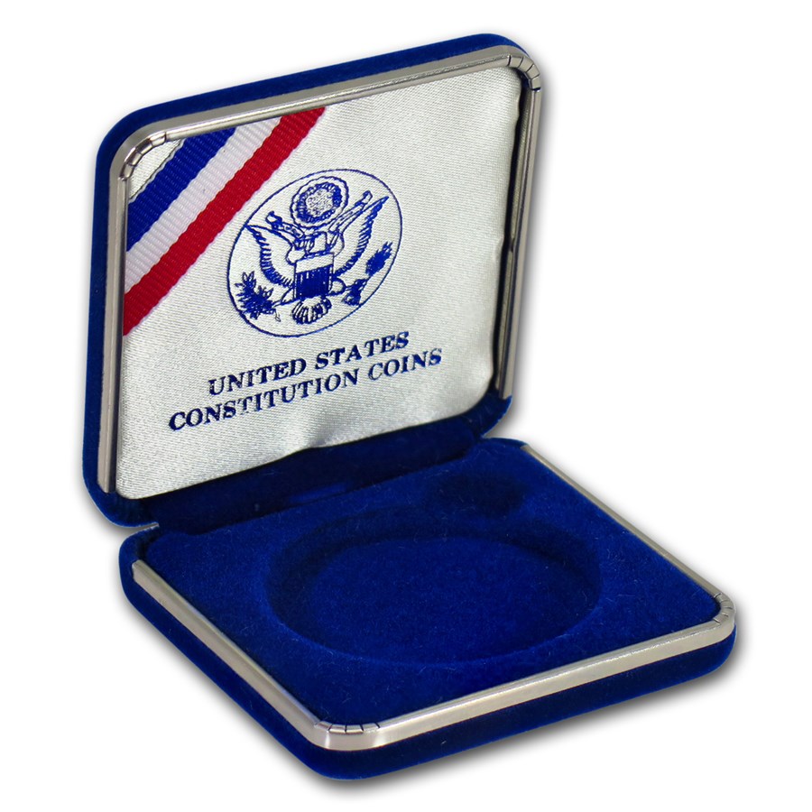 OGP Box & COA - 1987 U.S. Constitution Proof Silver Dollar