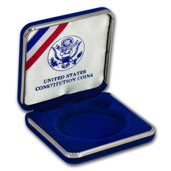 OGP Box & COA - 1987 U.S. Constitution Proof Silver Dollar OGP Box & COA - 1987 U.S. Constitution Proof Silver Dollar