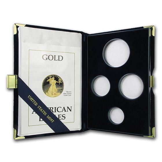 OGP Box & COA - 1989 4-Coin Proof Gold American Eagle Set OGP Box & COA - 1989 4-Coin Proof Gold American Eagle Set
