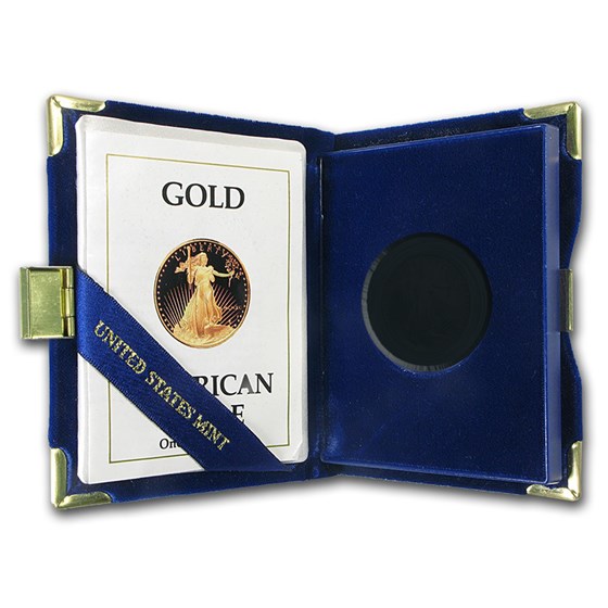 OGP Box & COA - 1990 1/2 oz Proof Gold American Eagle (Empty) OGP Box & COA - 1990 1/2 oz Proof Gold American Eagle (Empty)
