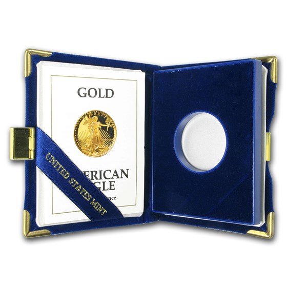 OGP Box & COA - 1991 1/2 oz Proof Gold American Eagle OGP Box & COA - 1991 1/2 oz Proof Gold American Eagle