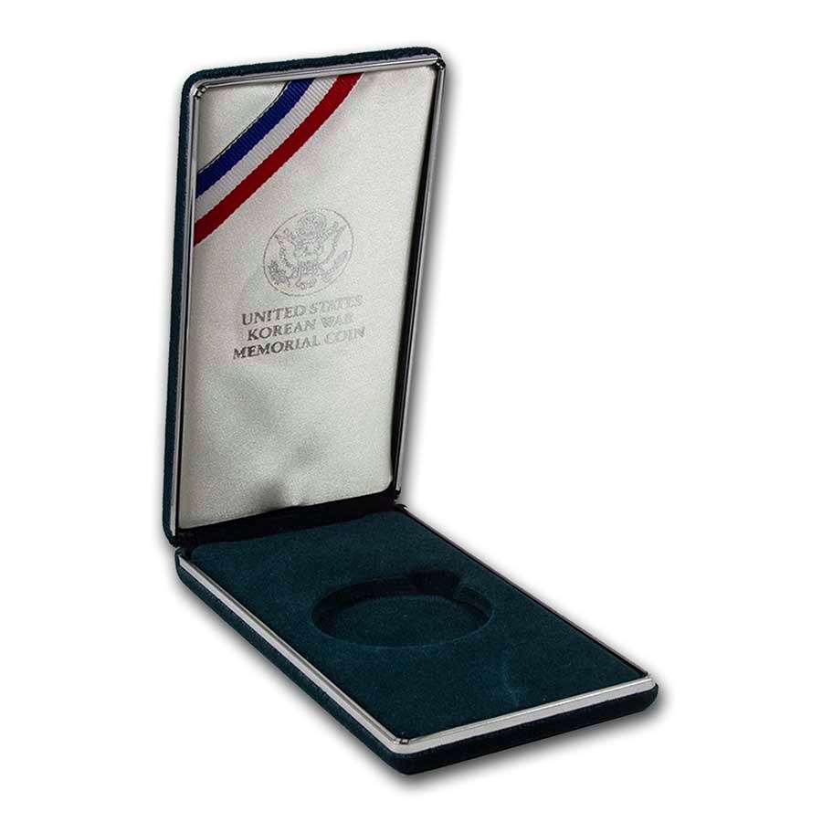 OGP Box & COA - 1991 Korean War Memorial Coin PF Silver Dollar