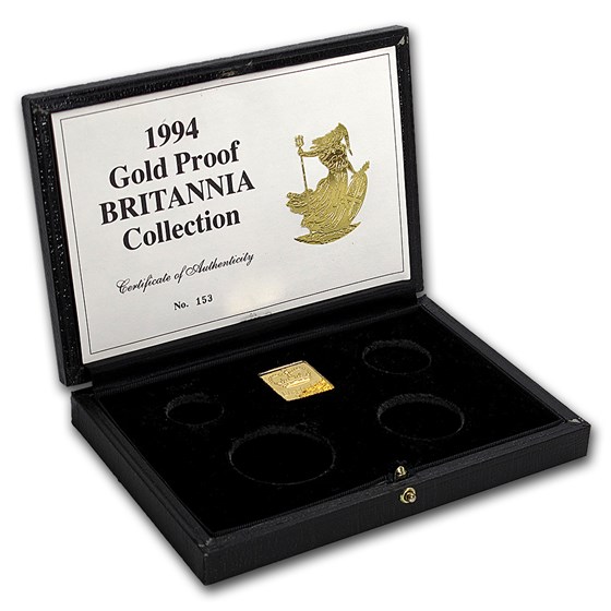 OGP Box & COA - 1994 Proof Gold Britannia 4-Coin Set OGP Box & COA - 1994 Proof Gold Britannia 4-Coin Set