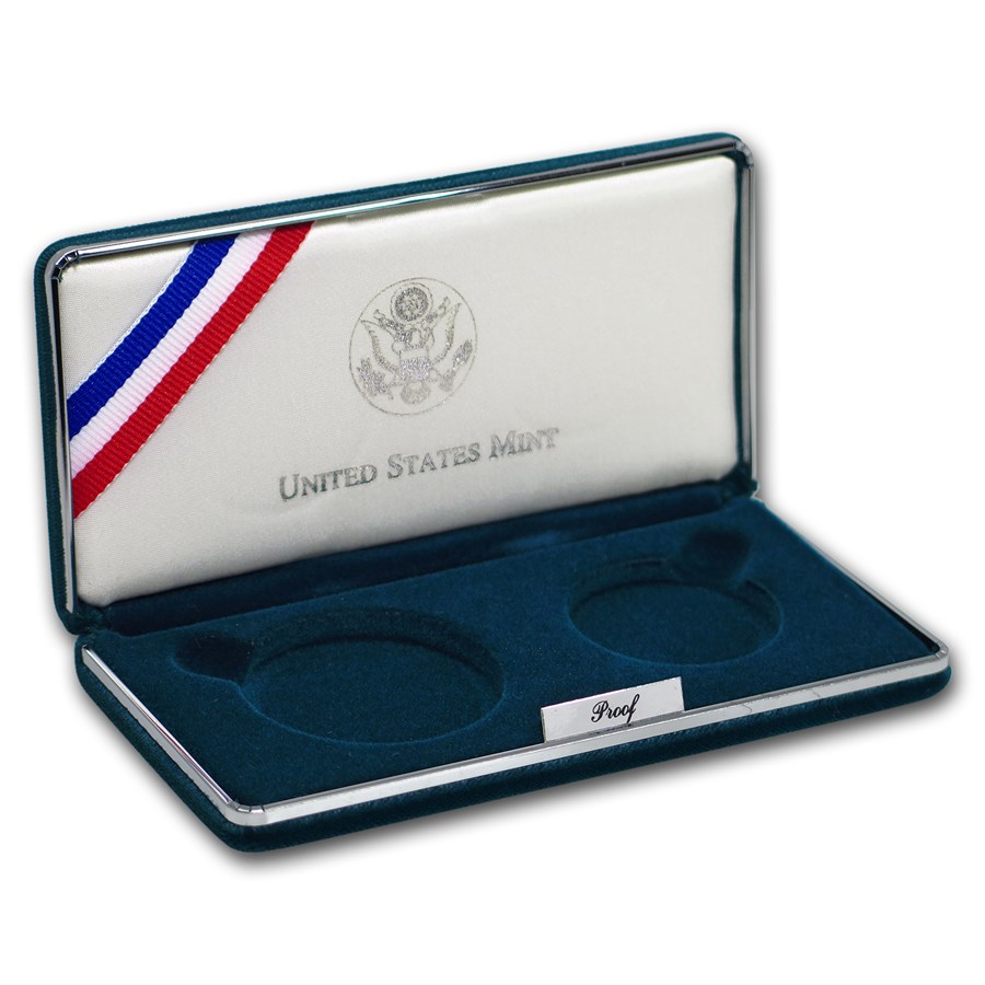 OGP Box & COA - 1995 2-Coin Civil War Battlefield PF Set (Empty)
