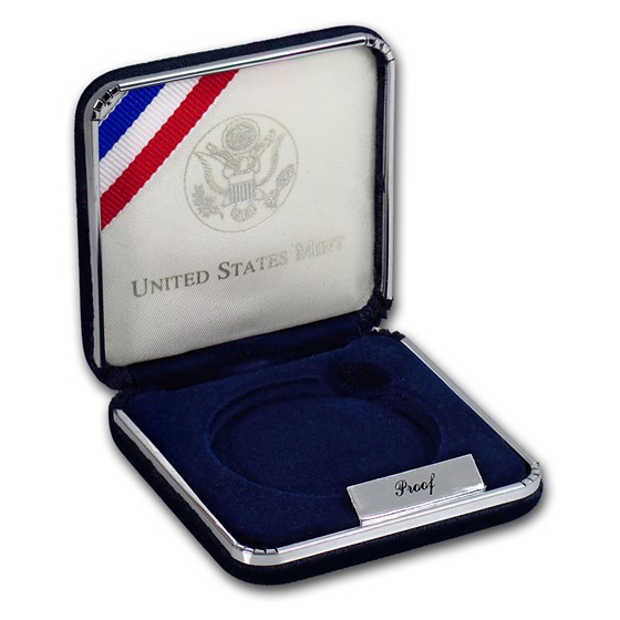 OGP Box & COA - 1997-P Law Enforcement $1 Silver Proof OGP Box & COA - 1997-P Law Enforcement $1 Silver Proof