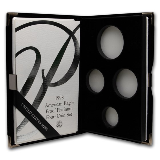 OGP Box & COA - 1998 Proof 4-Coin Platinum Eagle Set (Empty) OGP Box & COA - 1998 Proof 4-Coin Platinum Eagle Set (Empty)