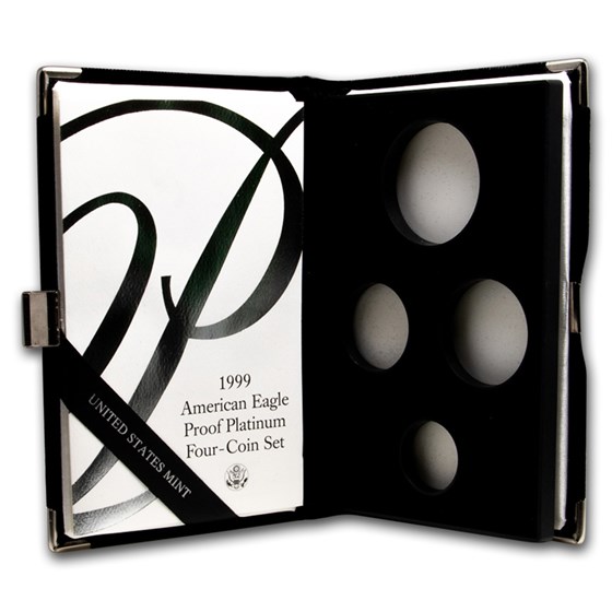 OGP Box & COA - 1999 Proof 4-Coin Platinum Eagle Set (Empty) OGP Box & COA - 1999 Proof 4-Coin Platinum Eagle Set (Empty)