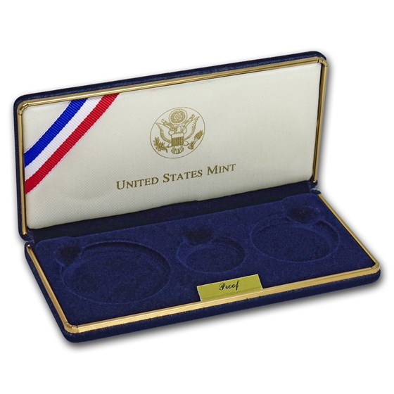 OGP Box & COA - 2001 3-Coin Commem Capitol Visitor Center Prf Set OGP Box & COA - 2001 3-Coin Commem Capitol Visitor Center Prf Set