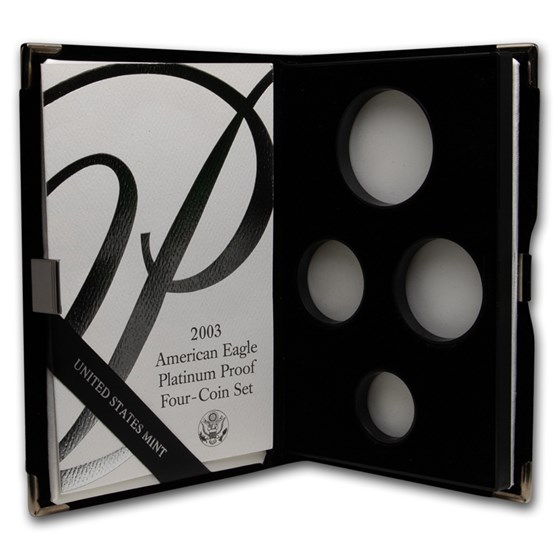 OGP Box & COA - 2003 Proof 4-Coin Platinum Eagle Set (Empty) OGP Box & COA - 2003 Proof 4-Coin Platinum Eagle Set (Empty)