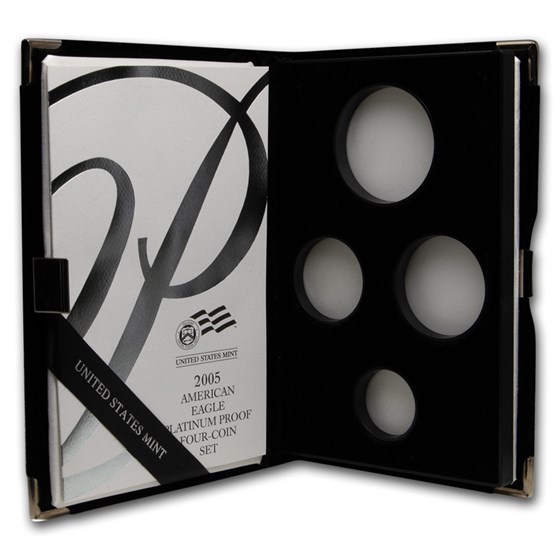 OGP Box & COA - 2005 Proof 4-Coin Platinum Eagle Set (Empty) OGP Box & COA - 2005 Proof 4-Coin Platinum Eagle Set (Empty)