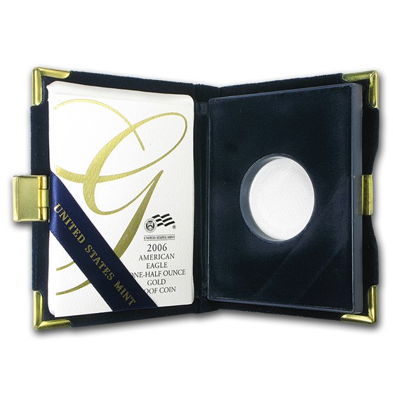OGP Box & COA - 2006-W 1/2 oz Proof Gold American Eagle OGP Box & COA - 2006-W 1/2 oz Proof Gold American Eagle