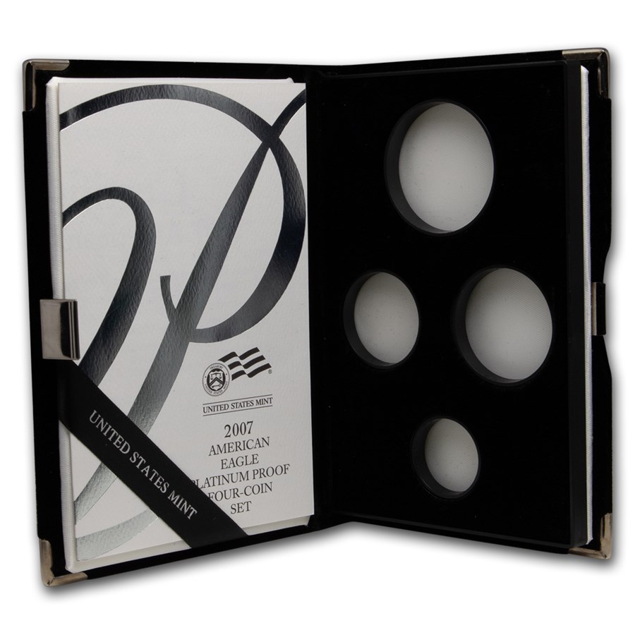 OGP Box & COA - 2007 Proof 4-Coin Platinum Eagle Set (Empty)