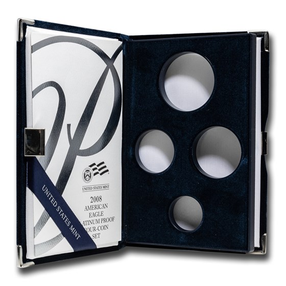 OGP Box & COA - 2008 Proof 4-Coin Platinum Eagle Set (Empty) OGP Box & COA - 2008 Proof 4-Coin Platinum Eagle Set (Empty)