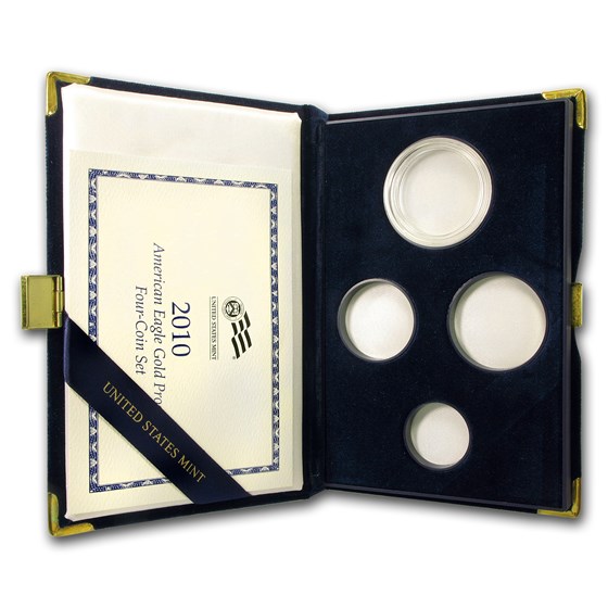 OGP Box & COA - 2010-W 4-Coin Proof Gold Eagle Set (Empty) OGP Box & COA - 2010-W 4-Coin Proof Gold Eagle Set (Empty)