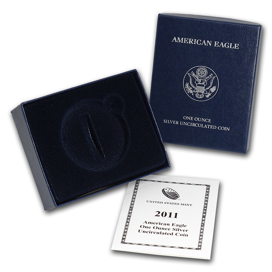 OGP Box & COA - 2011 Silver American Eagle Burnished (Empty)