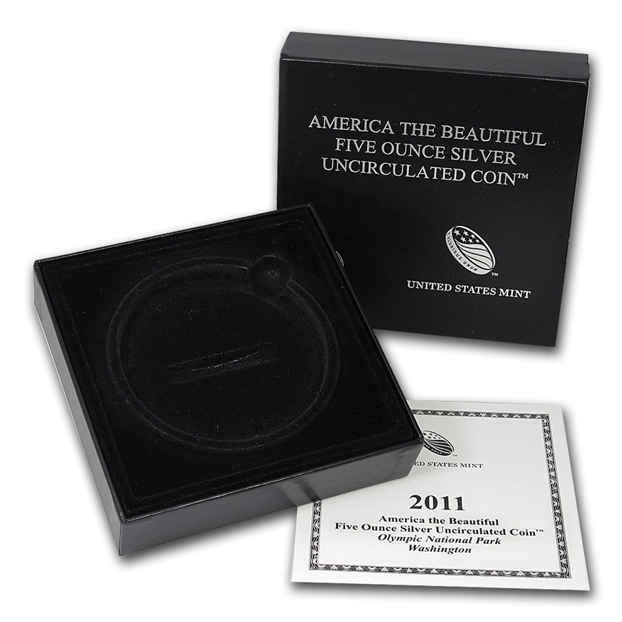 OGP Box & COA - 2011 U.S. Mint 5 oz Silver ATB Coin (Olympic)