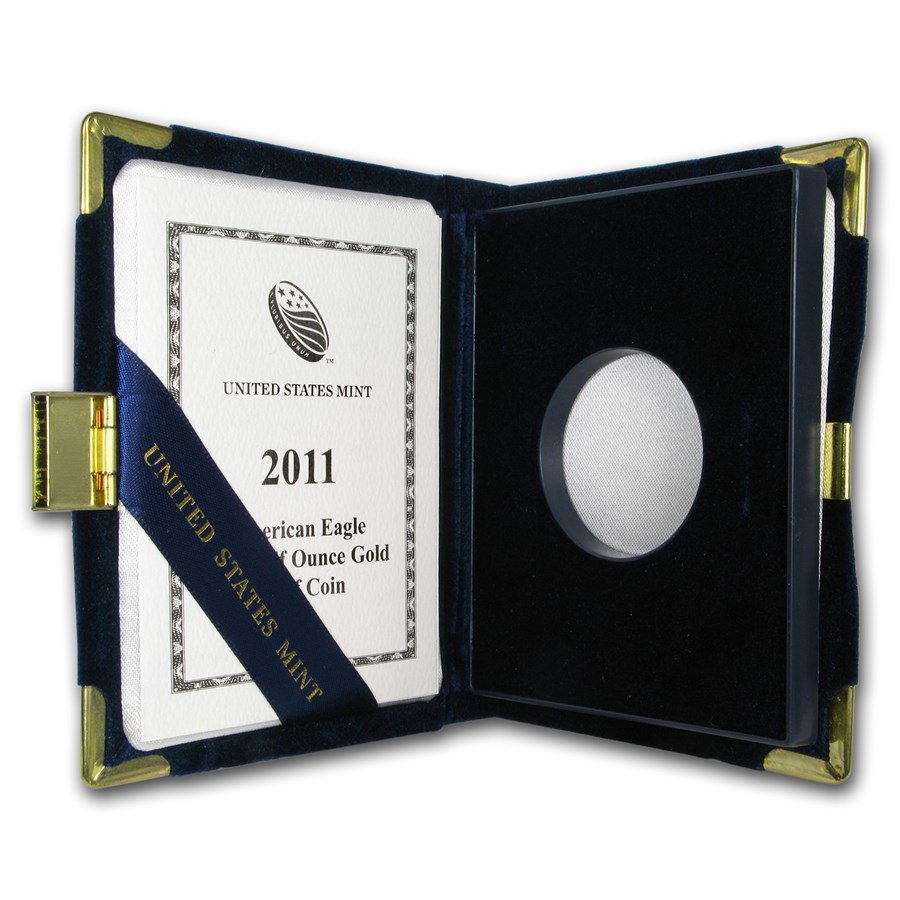 OGP Box & COA - 2011 (W) 1/2 oz Proof Gold American Eagle