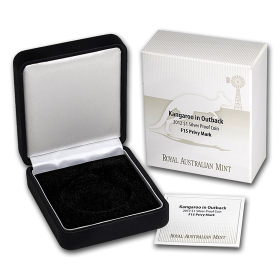 OGP Box & COA - 2012 RAM Silver Proof Kangaroo Coin F12 Privy OGP Box & COA - 2012 RAM Silver Proof Kangaroo Coin F12 Privy