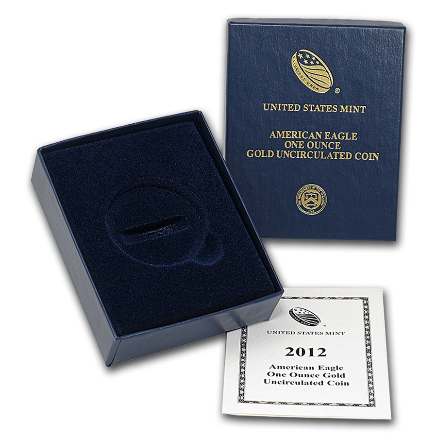 OGP Box & COA - 2012 (W) 1 oz Burnished Gold American Eagle
