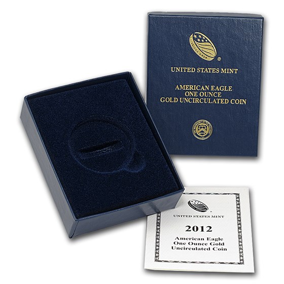 OGP Box & COA - 2012 (W) 1 oz Burnished Gold American Eagle OGP Box & COA - 2012 (W) 1 oz Burnished Gold American Eagle