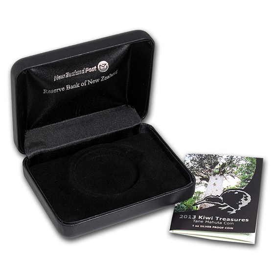 OGP Box & COA - 2013 New Zealand 1 oz Silver Treasures $1 Kiwi PF OGP Box & COA - 2013 New Zealand 1 oz Silver Treasures $1 Kiwi PF