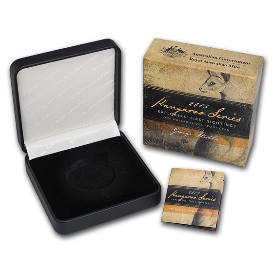 OGP Box & COA - 2013 RAM Silver Proof Kangaroo 1 oz Coin OGP Box & COA - 2013 RAM Silver Proof Kangaroo 1 oz Coin
