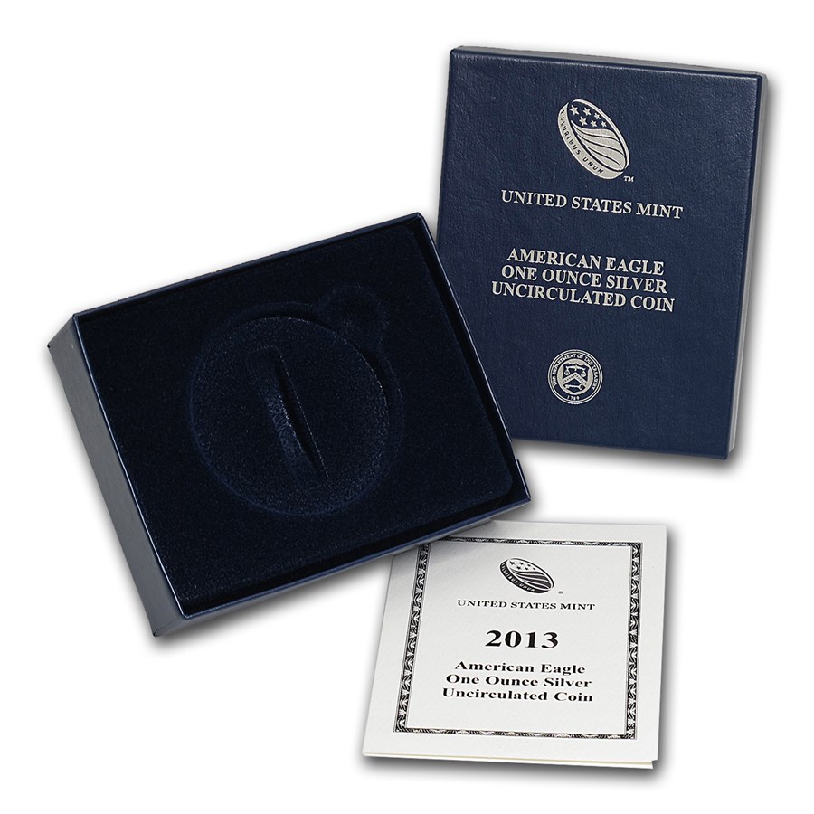 OGP Box & COA - 2013 Silver American Eagle Burnished (Empty)