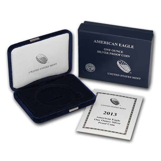 OGP Box & COA - 2013 Silver American Eagle Proof (Empty) OGP Box & COA - 2013 Silver American Eagle Proof (Empty)
