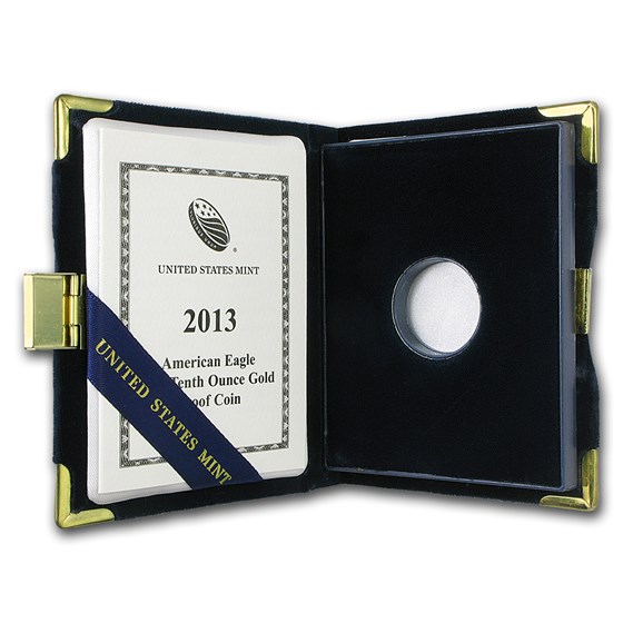 OGP Box & COA - 2013 (W) 1/10 oz PF Gold American Eagle (Empty) OGP Box & COA - 2013 (W) 1/10 oz PF Gold American Eagle (Empty)