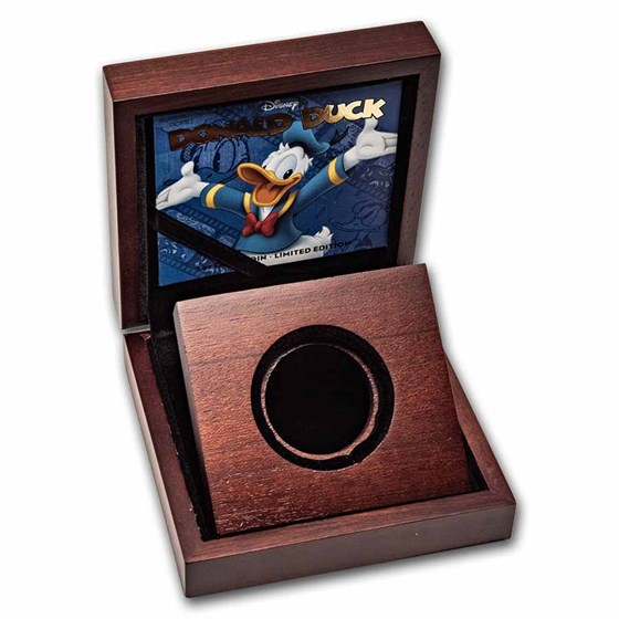 OGP Box & COA - 2014 1 oz PF Gold $250 Disney Donald Duck (Empty)