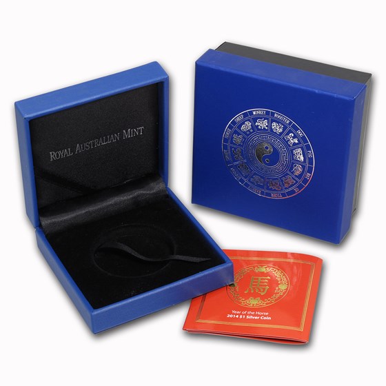 OGP Box & COA - 2014 RAM Silver Proof-like Horse 1 oz Coin OGP Box & COA - 2014 RAM Silver Proof-like Horse 1 oz Coin