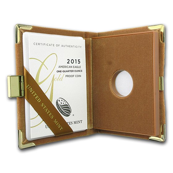 OGP Box & COA - 2015 1/4 oz Proof Gold American Eagle OGP Box & COA - 2015 1/4 oz Proof Gold American Eagle