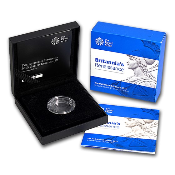 OGP Box & COA - 2015 1 oz Silver Proof Britannia OGP Box & COA - 2015 1 oz Silver Proof Britannia