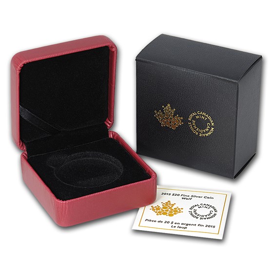 OGP Box & COA - 2015 Silver $20 Canadian Wolf OGP Box & COA - 2015 Silver $20 Canadian Wolf