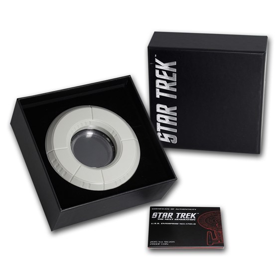 OGP Box & COA - 2015 Tuvalu 1 oz Silver Star Trek (Enterprise #2) OGP Box & COA - 2015 Tuvalu 1 oz Silver Star Trek (Enterprise #2)