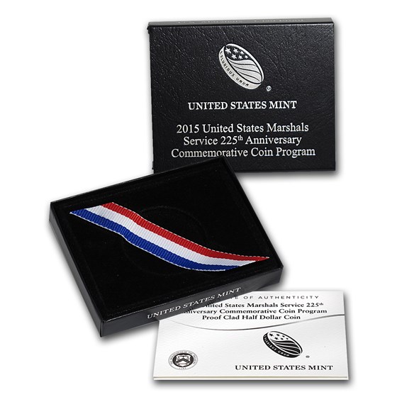 OGP Box & COA - 2015 U.S. Mint U.S. Marshalls Half Dollar Proof OGP Box & COA - 2015 U.S. Mint U.S. Marshalls Half Dollar Proof
